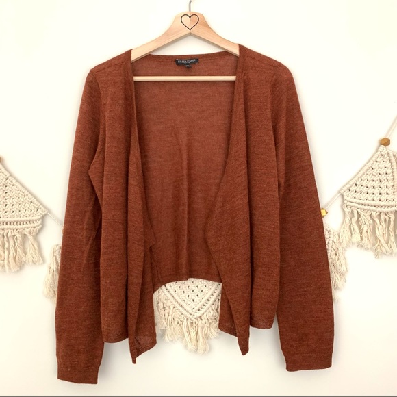 Eileen Fisher 100% Royal Alpaca Rust Cardigan - Picture 3 of 11
